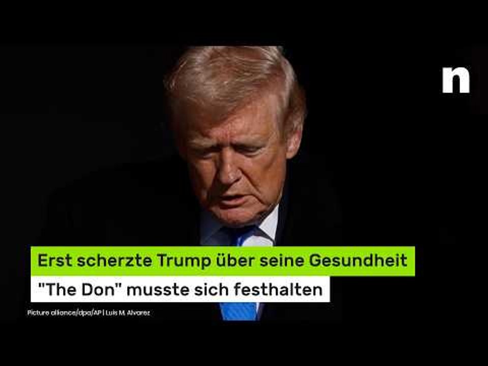 Erst scherzte er über seine Gesundheit - 'The Don' musste sich festhalten