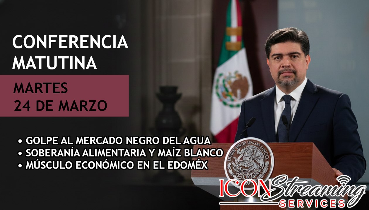 🚨 ¡Golpe al Mercado Negro del Agua! Recuperan 6 mil MDP | Soberanía Alimentaria y Jueces | ICON 24/03/2026