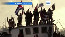 La flotilla activista Nuestra América desembarca en Cuba con varias toneladas de alimentos