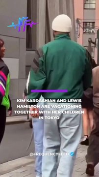 Lewis Hamilton has joined Kim Kardashian and her kids for a spring break trip.