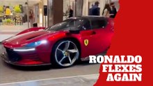 Cristiano Ronaldo casually parks his $2.2M Ferrari and goes viral