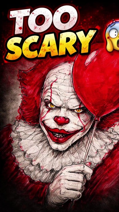 Pennywise Drawing 🎈😱 You Won’t Believe This Creepy Transformation! #Shorts