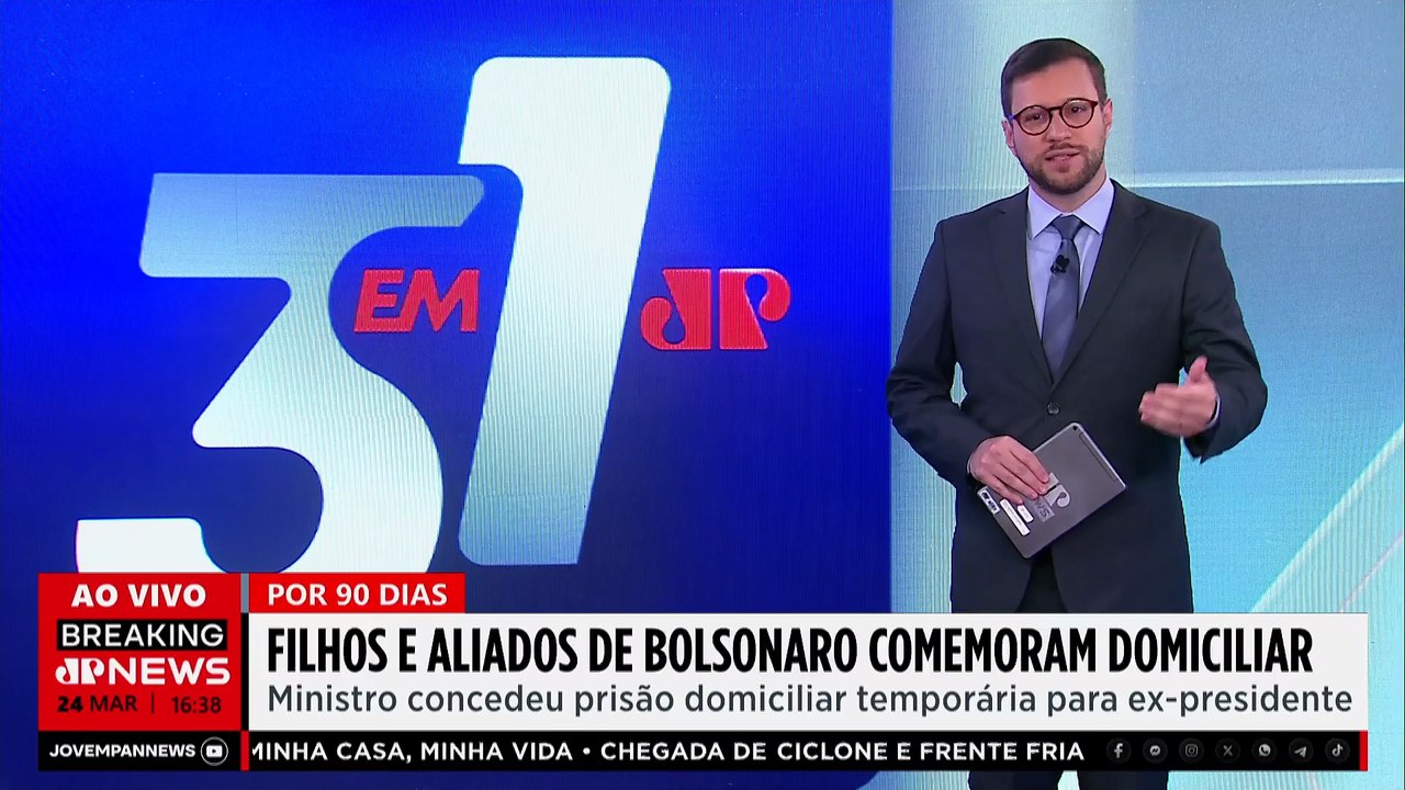 Filhos e aliados de Bolsonaro comemoram decisão de prisão domiciliar