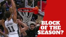 Spurs forward Carter Bryant performs block of the season nominee
