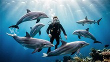 Dolphin Protects Diver