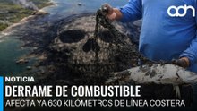 Derrame de combustible afecta ya 630 KM de línea costera