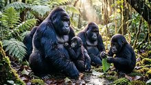 Gorilla Family Moment