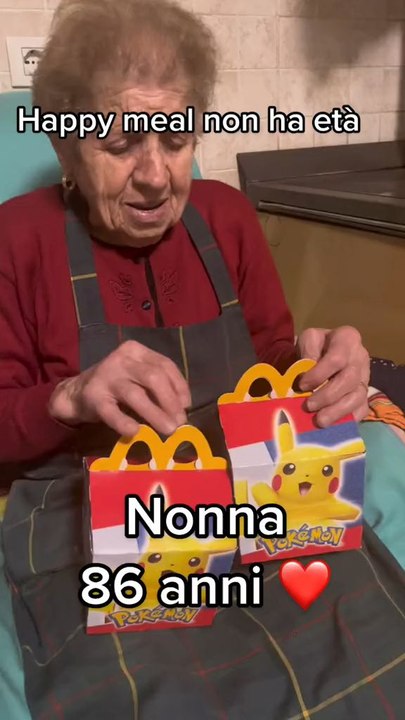Happy meal non ha etaNonna 86 anni