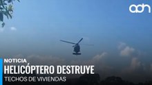 Óscar Aparicio aterriza en Black Hawk y provoca daños en casas de Tapachula
