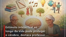 Estímulo intelectual ao longo da vida pode proteger o cérebro, destaca professor
