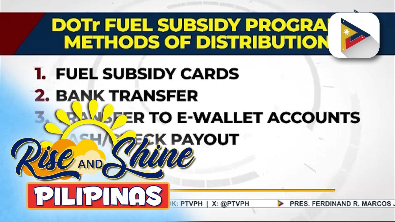 DOTr, magsisimula na ring mamahagi ng fuel subsidy sa PUV drivers at operators sa buong bansa | ulat ni Gab Villegas