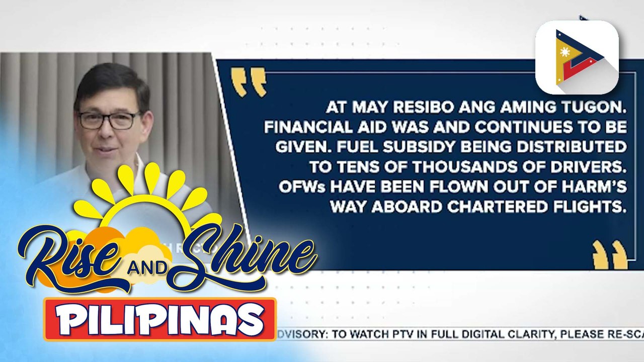 Crisis Committee, layong palakasin at patatagin ang mga hakbang ng pamahalaan upang maibsan ang epekto ng tensiyon sa #MiddleEast