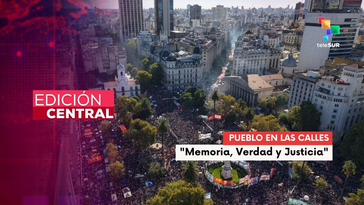 Masiva movilización a 50 años del último golpe de Estado en Argentina