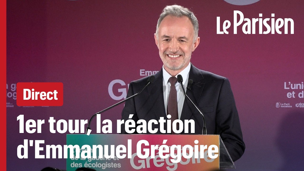 Municipales à Paris : Emmanuel Grégoire s'exprime après le 1er tour