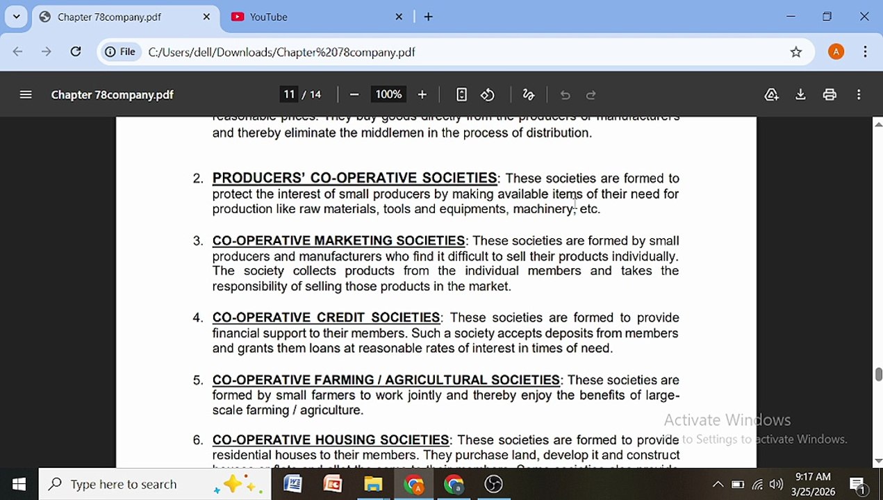 types of co-operative societies