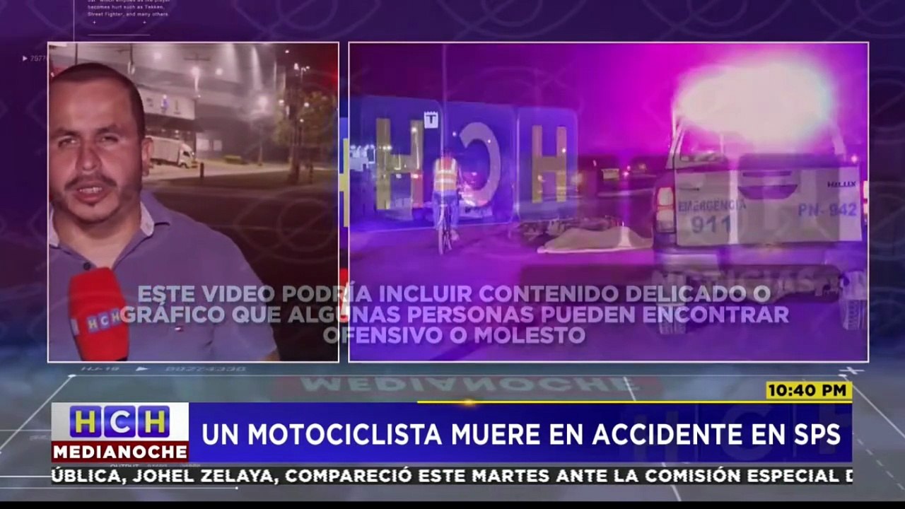 Motociclista muere en accidente vial en el segundo anillo de SPS
