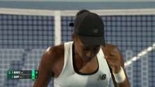 Gauff grinds out Miami win over Bencic
