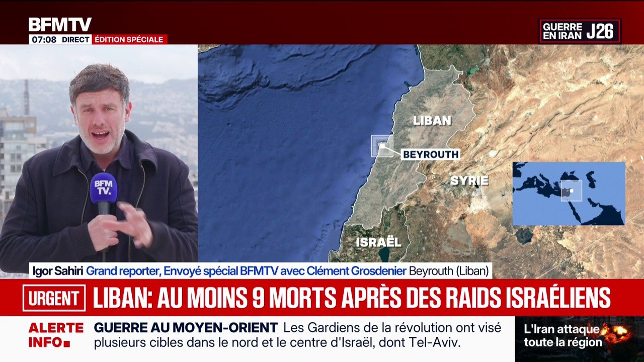 Guerre au Moyen-Orient: au moins neuf morts dans des raids israéliens dans le sud du Liban