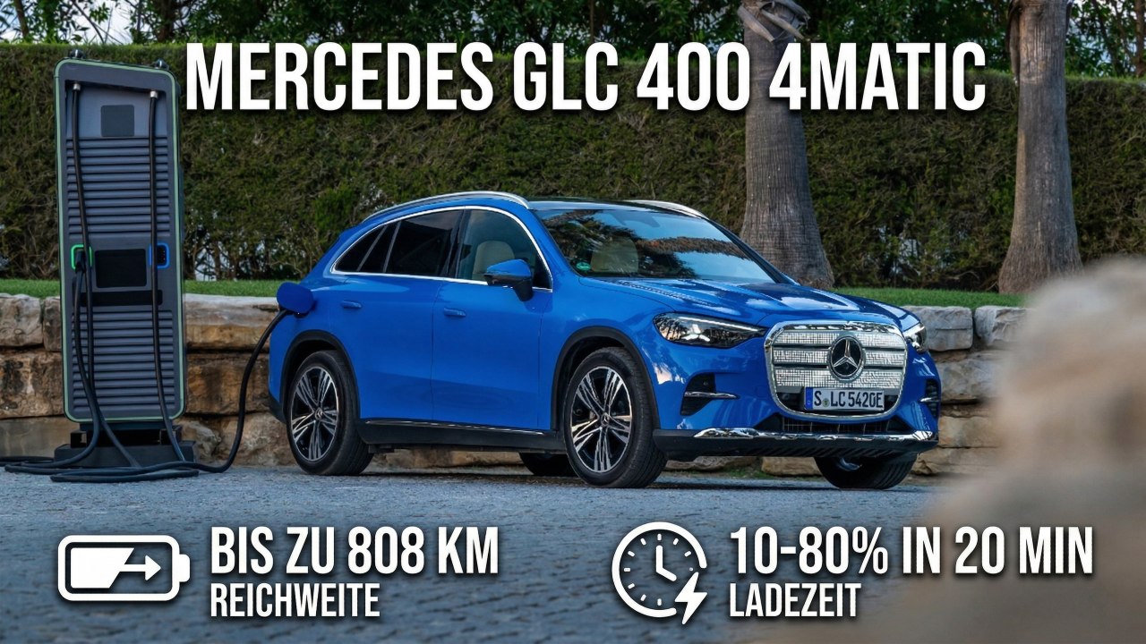 Mercedes GLC 400 4MATIC EQ Sheer Blue Metallic Elektro SUV