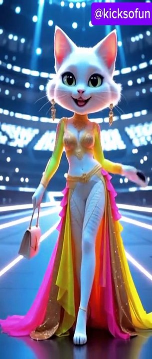 New model in the fashion show