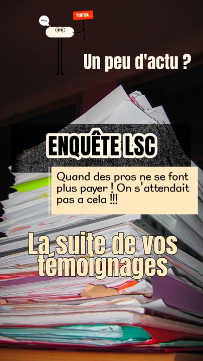 Enquête LSC la suite Il y a quelques jours on lançait une enquête sur les retards de salaire dans le secteur social médico social. Une trentaine de témoignage ont été produits en plus des com sous notre vidéo.L'enquête continue ..