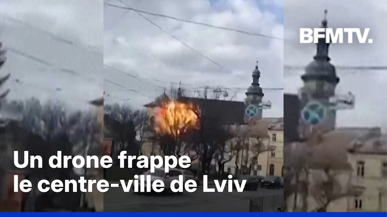 Guerre en Ukraine: un drone Shahed frappe le centre historique de Lviv classé au patrimoine mondiale de l'Unesco