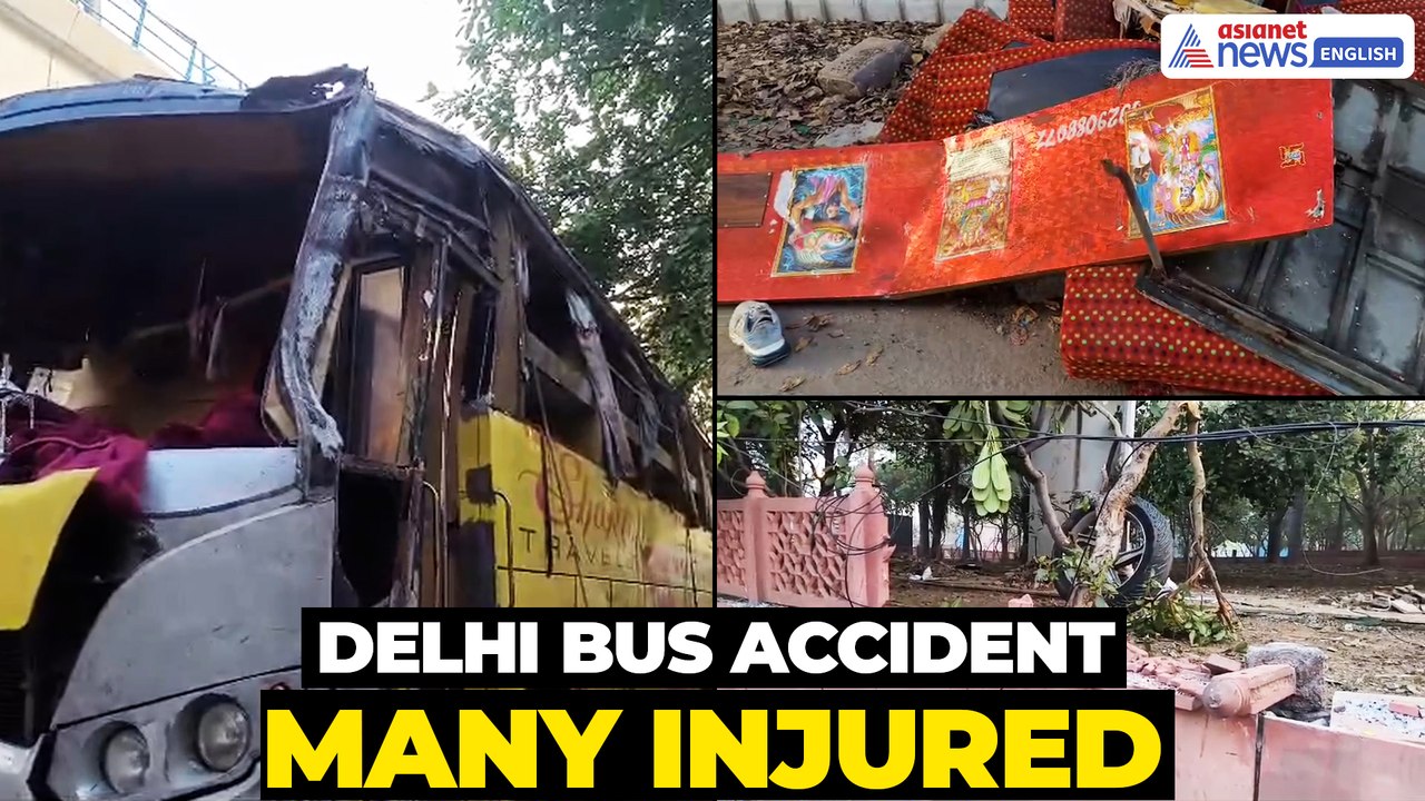 Delhi Bus Accident Near Jhandewalan Hanuman Temple | Bus Overturns, Many Injured