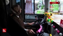 Manisa Soma'nın ilk kadın otobüs şoförü oldu