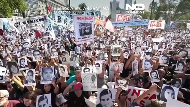 جمعیت انبوه در بوئنوس آیرس: پنجاهمین سالگرد کودتای ۱۹۷۶ آرژانتین