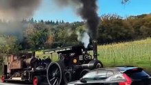 Old Steam Engine Running