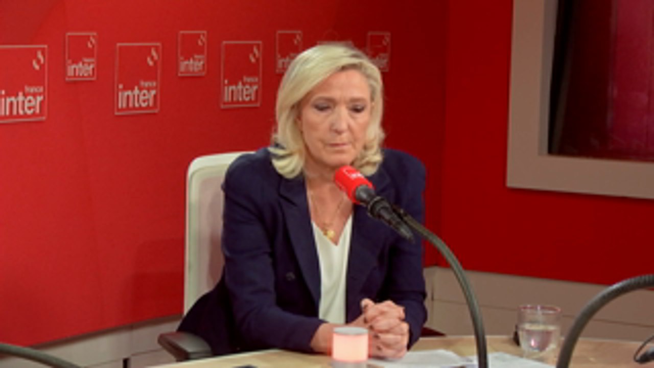 "Je ne crois pas à l'union des droites, je crois à l'union des Français", affirme Marine Le Pen, présidente du groupe RN