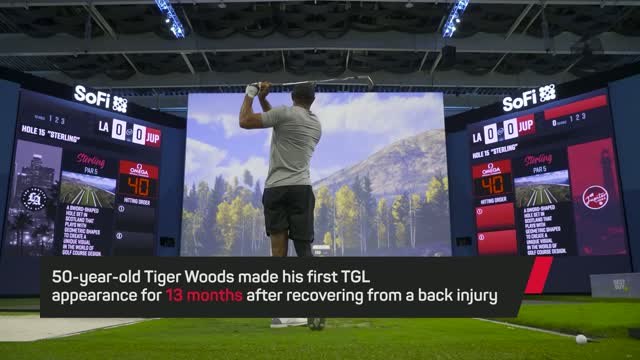 Tiger Woods makes TGL return after 13 months out with injury