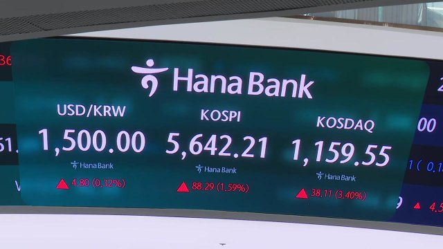 '휴전 기대감'에 코스피 1.6%·코스닥 3.4% 상승...'유가 상승'에 환율 1,499원 마감 / YTN