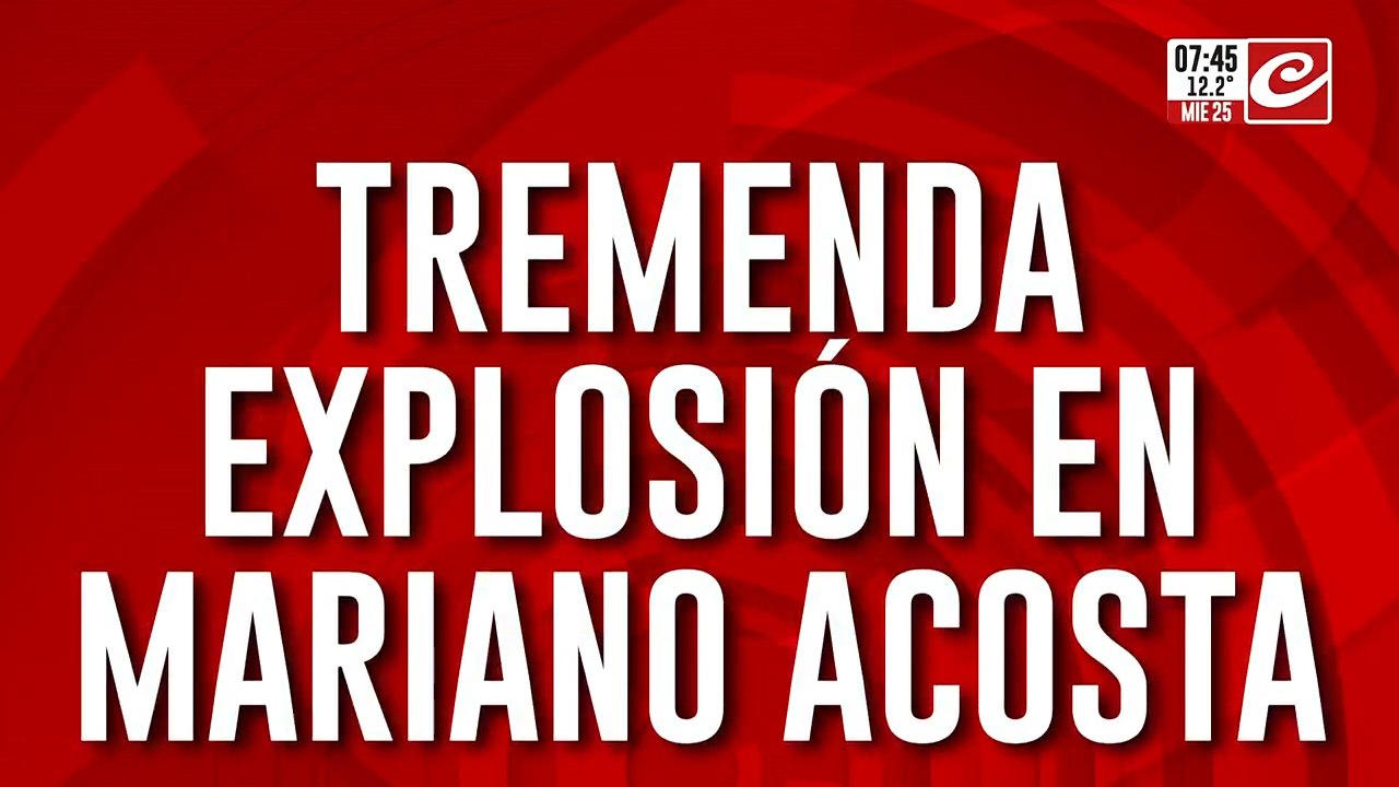 Explosión y fuego en un depósito de garrafas de Mariano Acosta: hay personas heridas