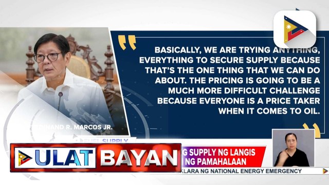 Posibilidad na makakuha ng suplay ng langis sa Russia, pinag-aaralan ng pamahalaan