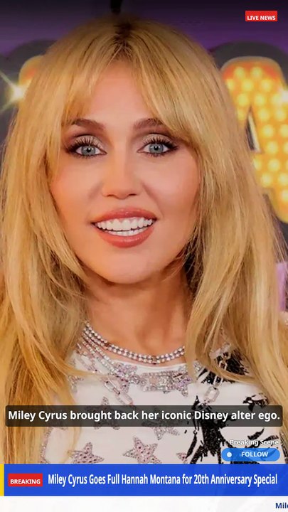 Miley Cyrus Revives Hannah Montana Look at Premiere
