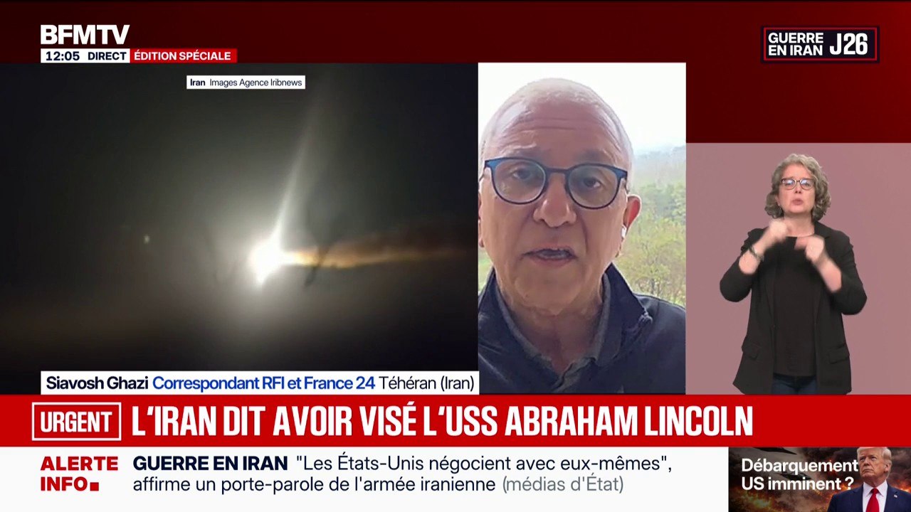 Guerre au Moyen-Orient: l'Iran affirme avoir visé le porte-avions américain USS Abraham Lincoln