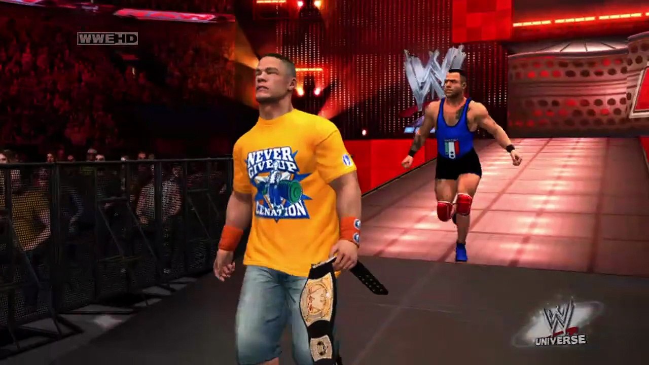 Santino Marella Versus John Cena (WWE SmackDown Vs. Raw 2011)