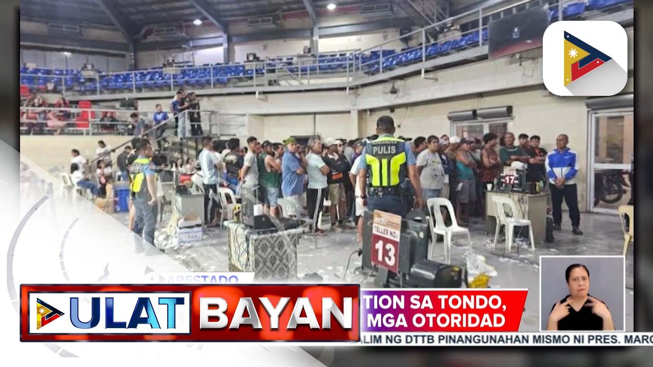 Online sabong operation sa Tondo, Manila, sinalakay ng mga awtoridad; 172 na indibidwal, naaresto | ulat ni Ryan Lesigues