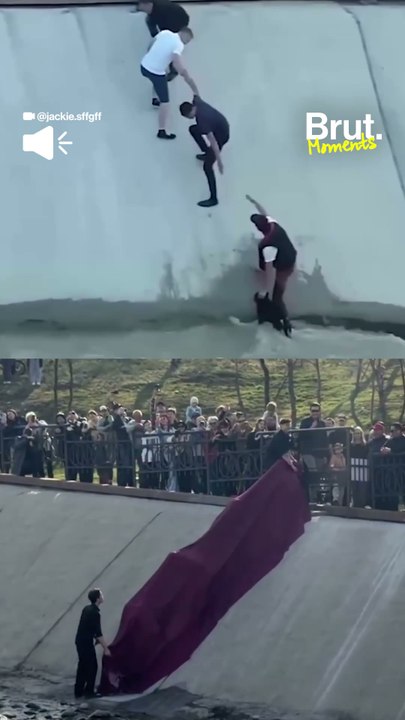 Statue depicting rescue of a dog unveiled in Kazakhstan