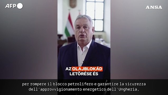 Orba'n annuncia: Stop alle forniture di gas all'Ucraina finche' non fornira' petrolio