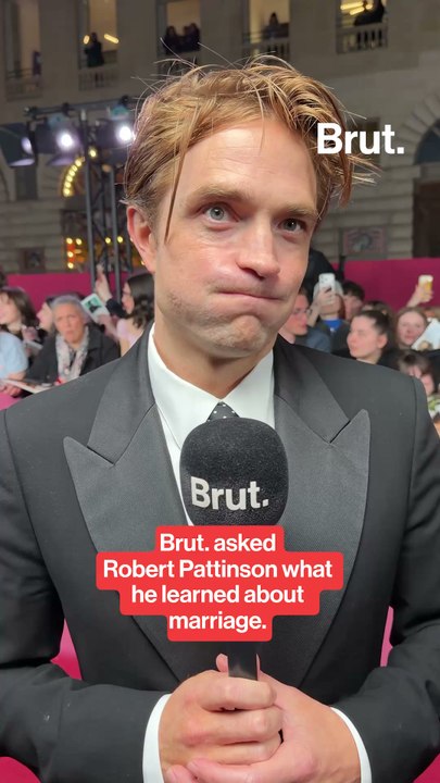 Robert Pattinson talks to Brut. about marriage.