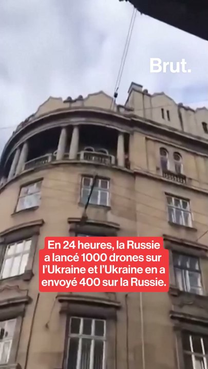 En 24 heures, la Russie a lancé 1000 drones sur l’Ukraine et l’Ukraine en a envoyé 400 sur la Russie.