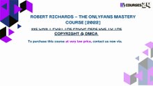 Courses24.site - Robert Richards - The OnlyFans Mastery Course [2022]