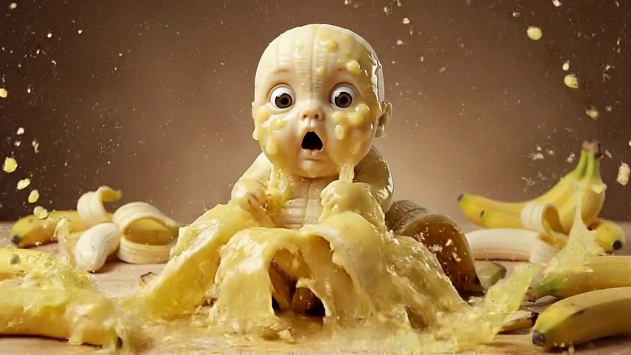 Cute or Creepy? AI Fruit Babies That Burst Open Into Pure Satisfying Chaos 😳💥🍓