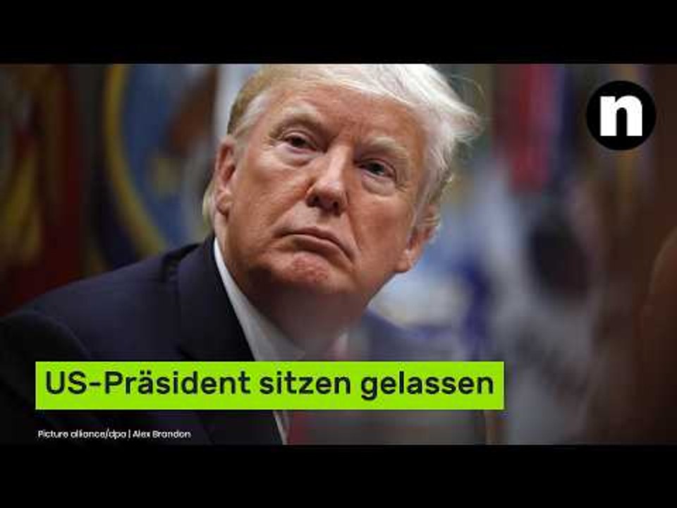 Donald Trump sitzen gelassen - und die Signale sind eindeutig