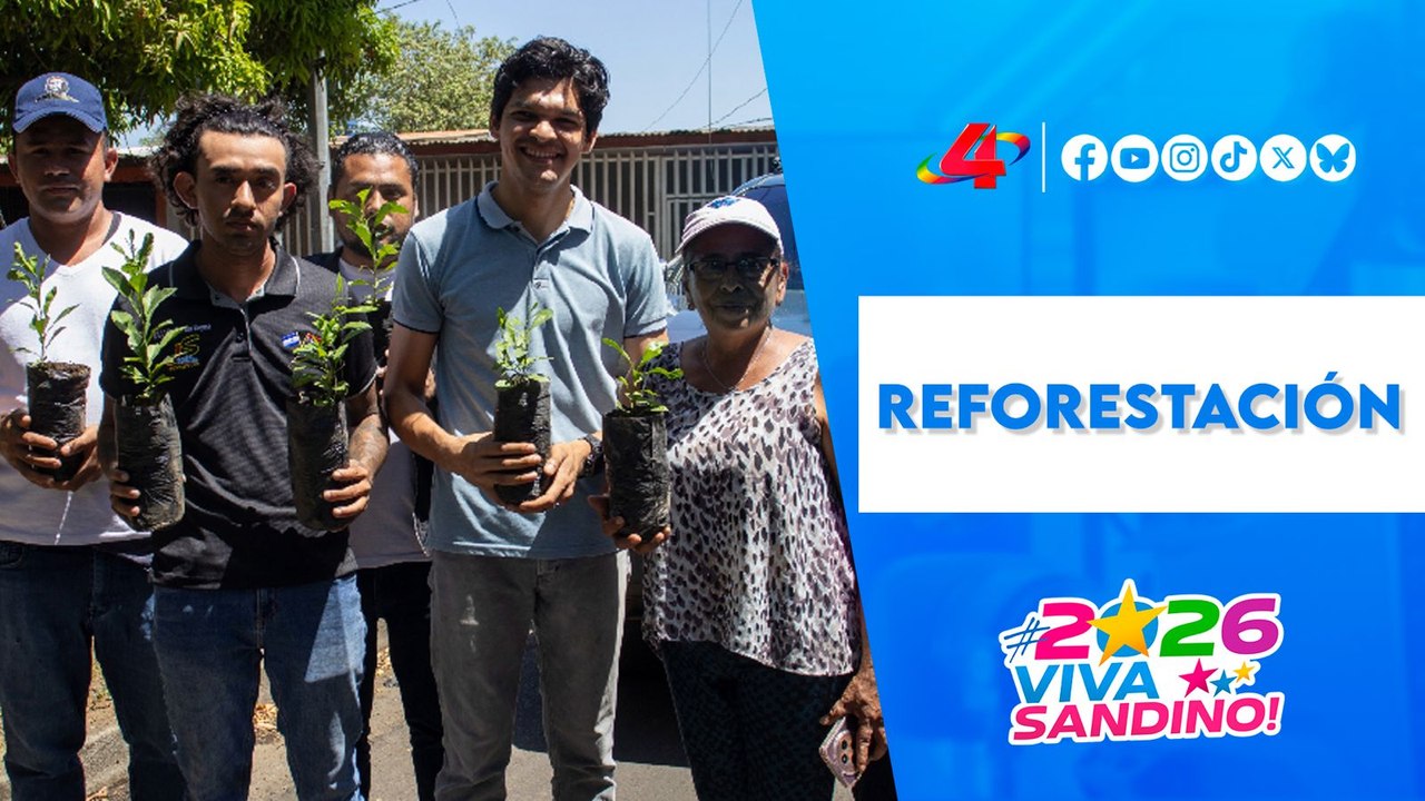 🌱 Reforestación en Managua: entrega de plantas frutales a familias del Barrio Carlos Fonseca