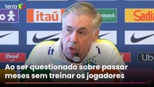 ‘Todos treinadores reclamam que não tem tempo para treinar’, diz Ancelotti