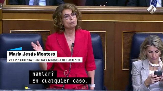 Los aplausos a María Jesús Montero en el Congreso de los Diputados