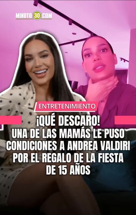 Andrea Valdiri denunció la insólita exigencia de una madre a la que le iba a regalar la fiesta de 15 años.